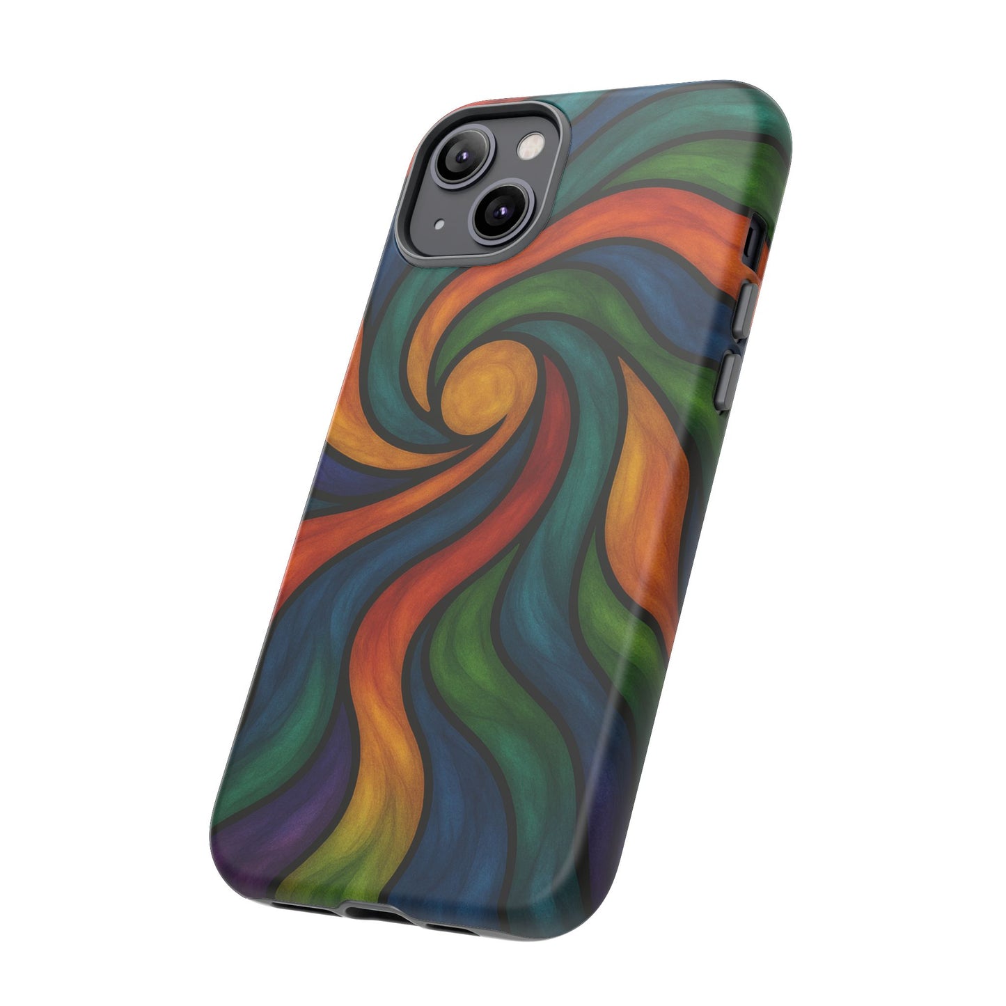 Colorful Swirl Phone Case | Tough Cases, Vibrant Design, Gift for Art Lovers, Funky Case, Unique Phone Accessories