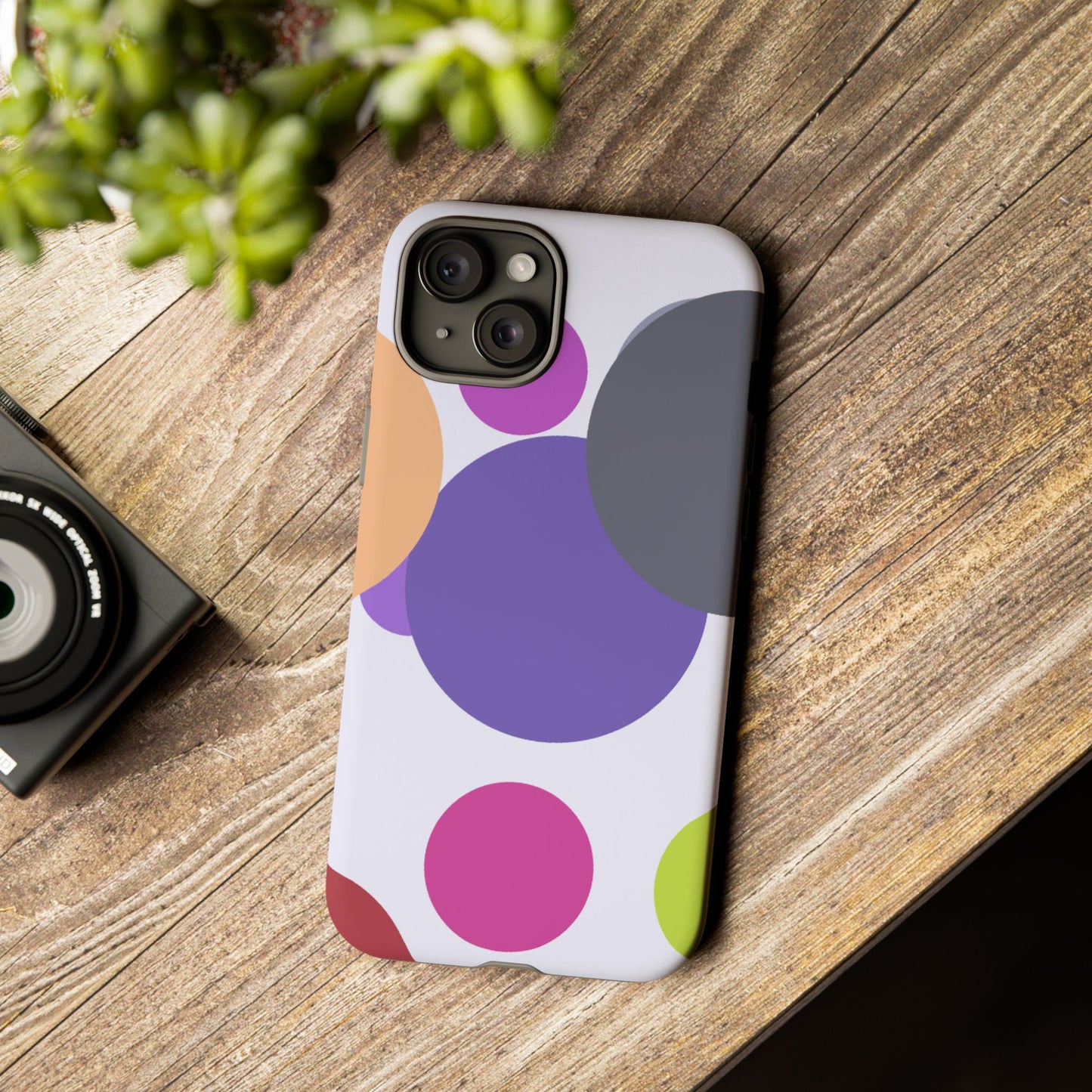 Colorful Geometric Phone Case, Bold Protective Cover for iPhone, Unique Gift for Trendy Teens, Fun Customizable Cases, Modern Design