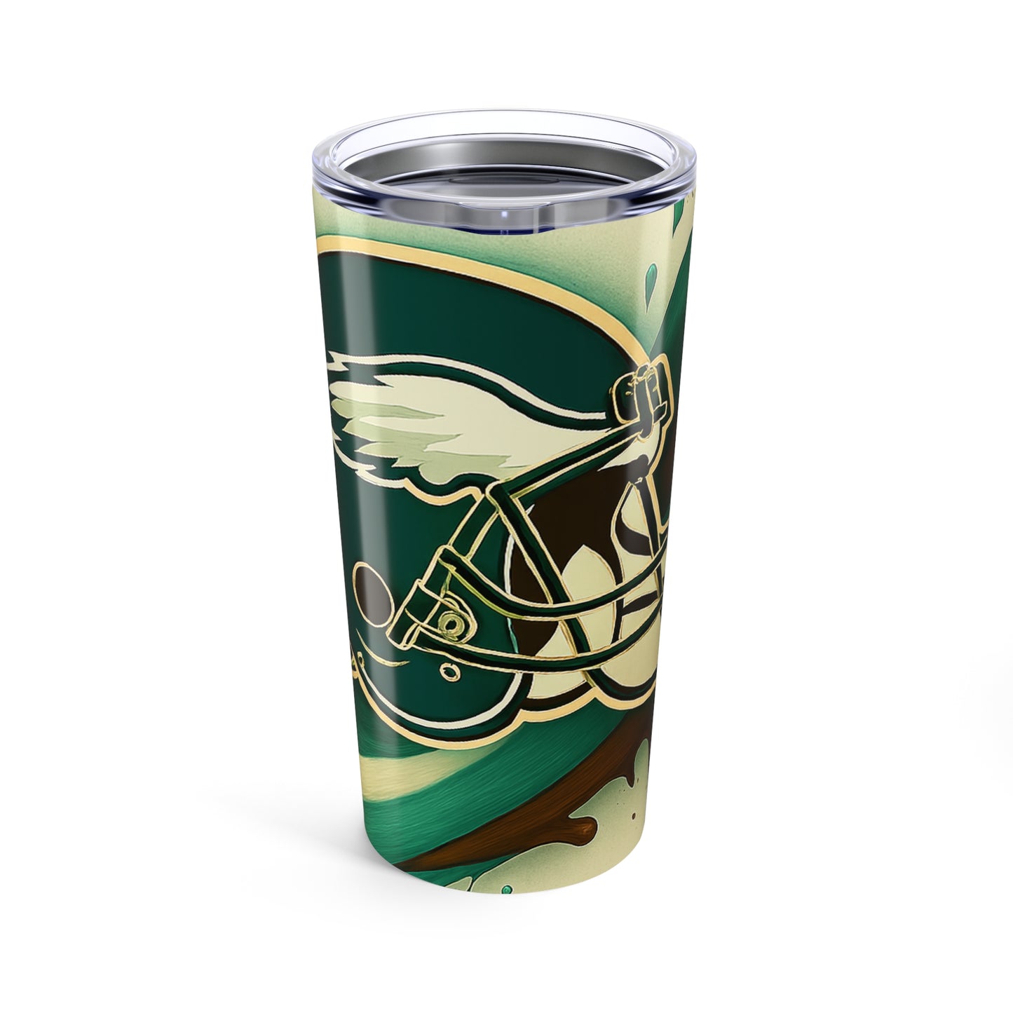Football Themed Tumbler, Sports Fan Travel Mug, Game Day Drinkware, Team Spirit Gift, Personalized Sports Tumbler