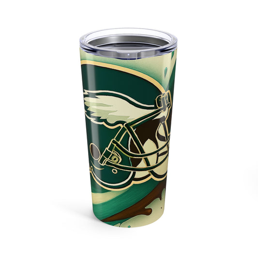 Football Themed Tumbler, Sports Fan Travel Mug, Game Day Drinkware, Team Spirit Gift, Personalized Sports Tumbler