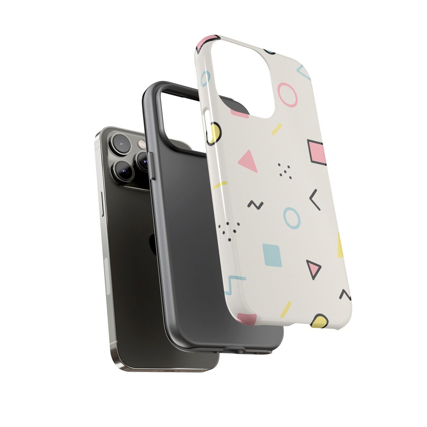 Geometric Phone Case - Stylish Tough Cases for Trendsetters, Unique Phone Covers, Modern Accessories, Gift Ideas for Her
