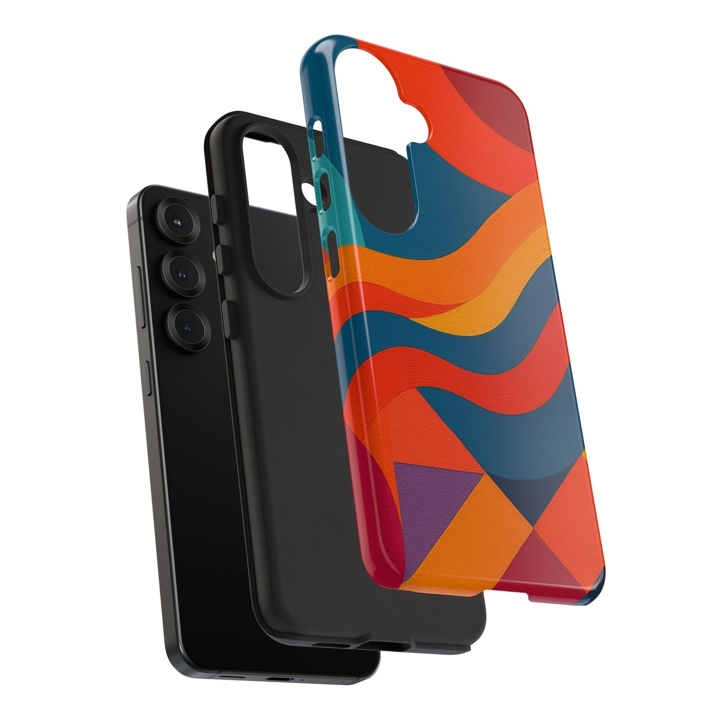 Vibrant Phone Case, Abstract Design Cover, Tough Cases for All Occasions, Stylish Gift for Tech Lovers, Modern Phone Accessories