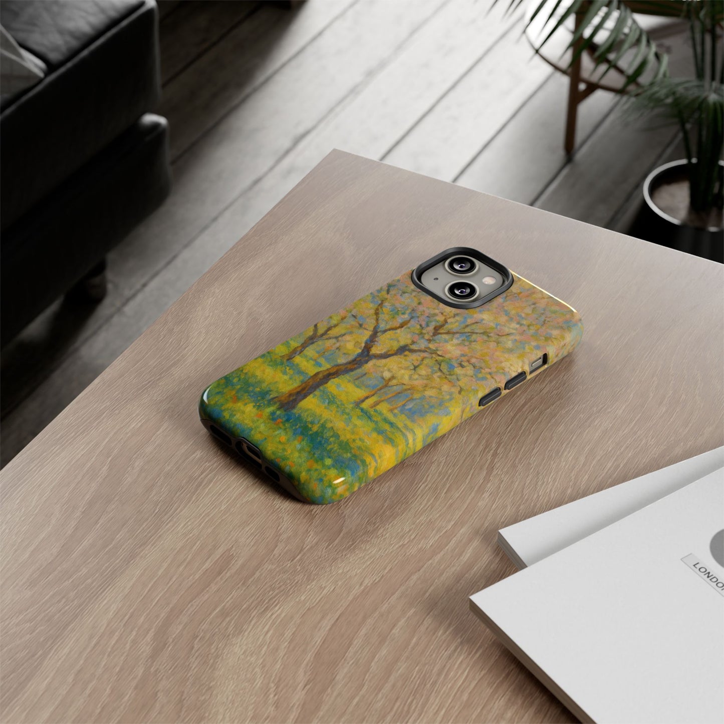 Artistic Phone Case, Tough Phone Case, Flower Tree Case, Spring Decor, Unique Phone Cover, Nature Lover Gift