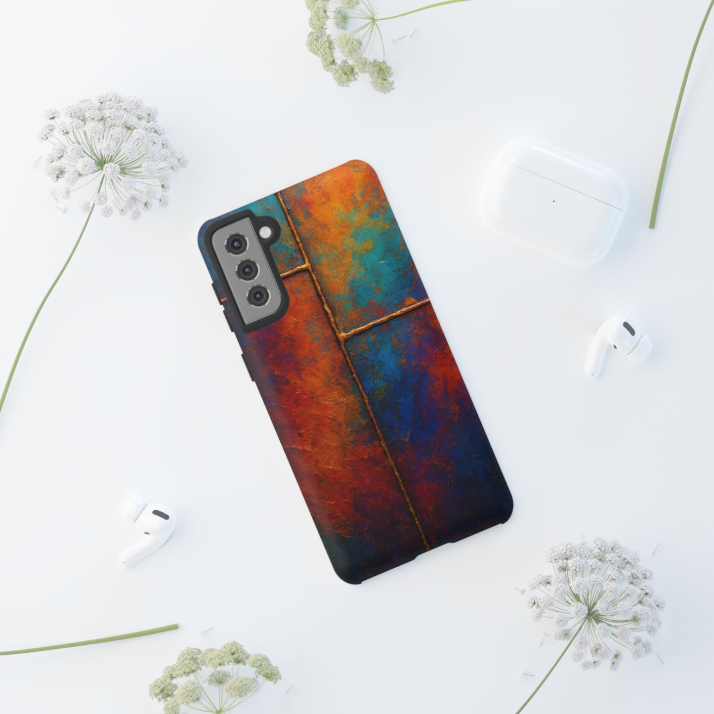 Vibrant Phone Case, Colorful Tough Case Cover, Artistic Phone Protector, Unique Smartphone Accessories, Gift for Tech Lovers