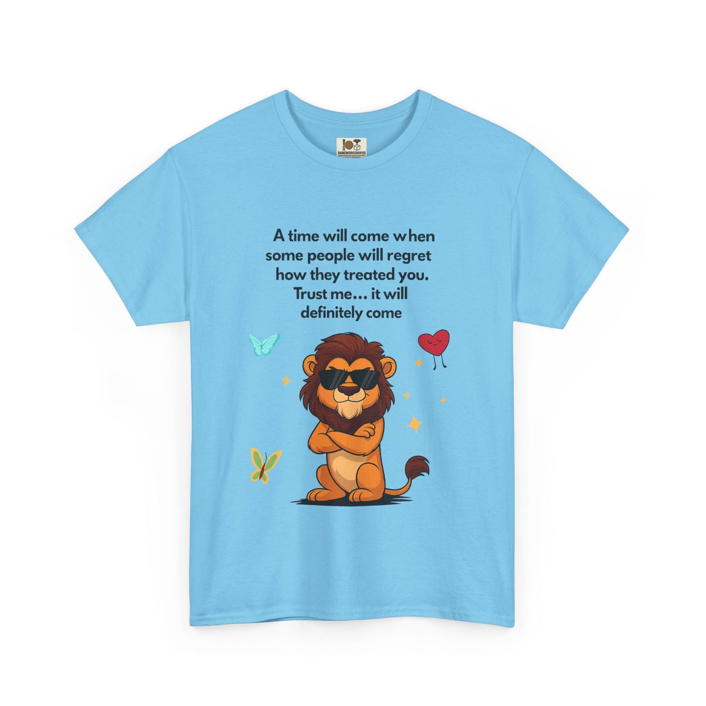 Empowering Lion Quote T-Shirt | Unisex Heavy Cotton Tee | Inspirational Graphic Tee, Gift for Friends, Motivational Apparel, Lion [...]