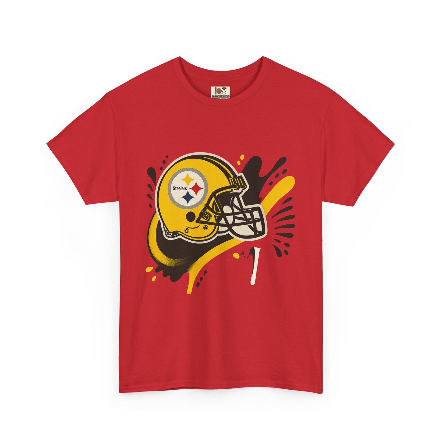 Pittsburgh Steelers Inspired Unisex Heavy Cotton Tee, Sports Fan T-Shirt, Game Day Apparel, Gift for Him/Her, Football Season Style