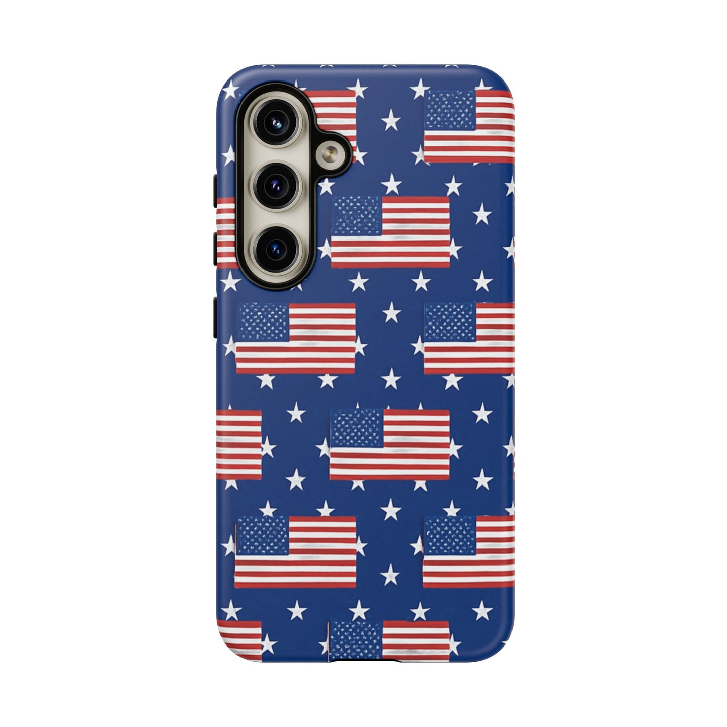 Patriotic Phone Case, Independence Day Accessories, American Flag Design, Star-Spangled Cover, Summer BBQ Gift
