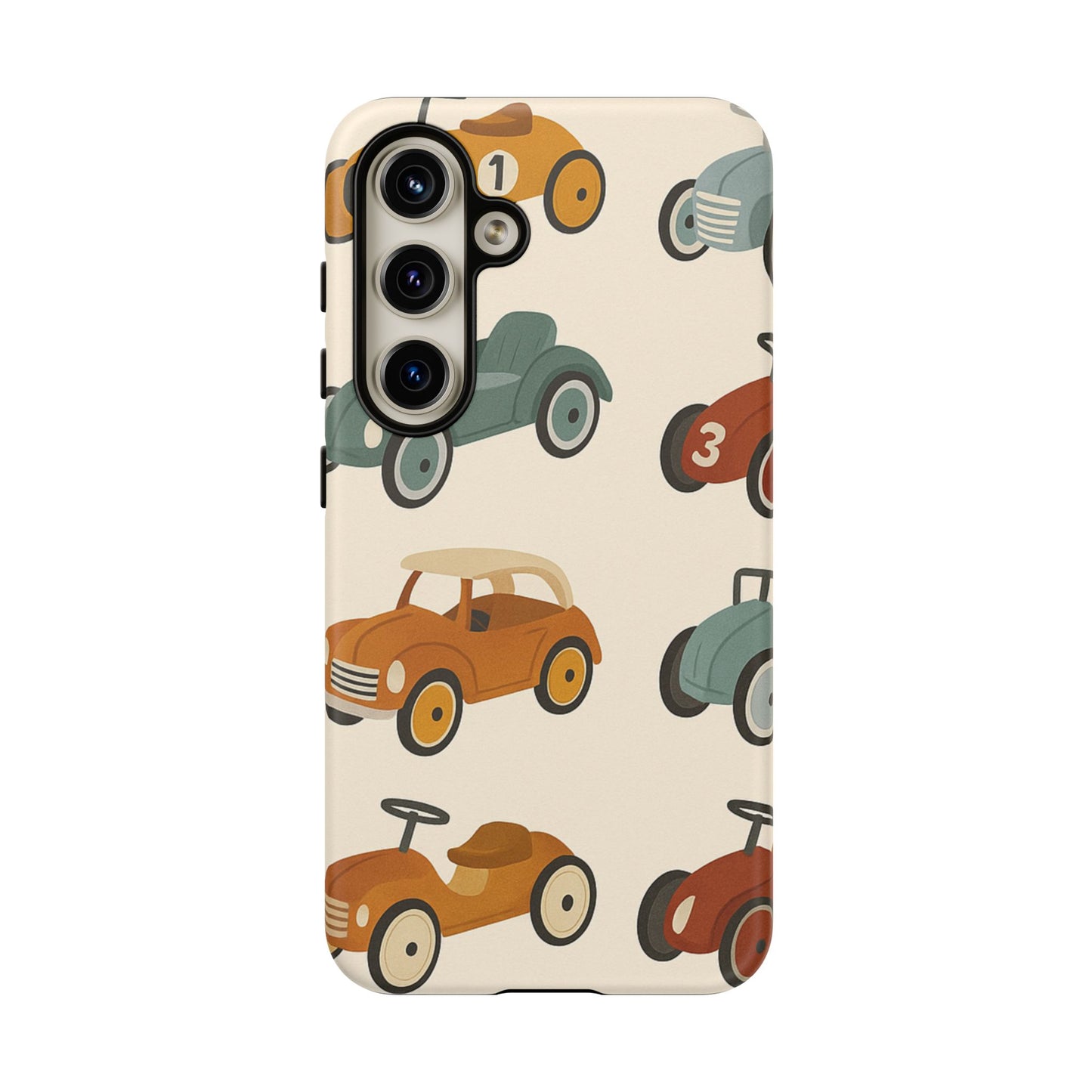 Vintage Car Phone Case, Tough Cases, Kids Gift, Car Lover Accessory, Retro Style, Phone Protection, Unique Design, pedal cars