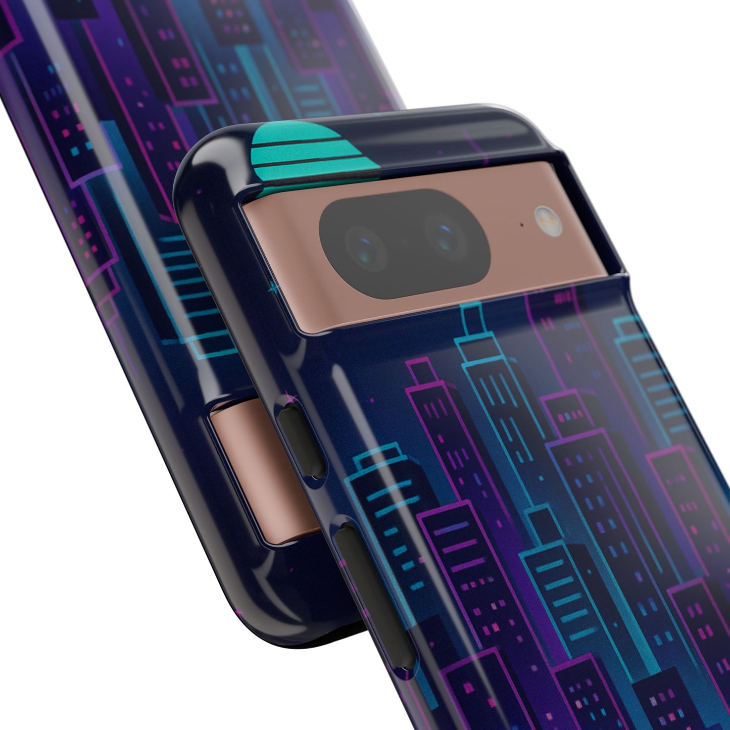 Cityscape Phone Case, Tough Cases, Urban Style, Nighttime Vibe, Phone Cover, Gift for City Lovers, Modern Design