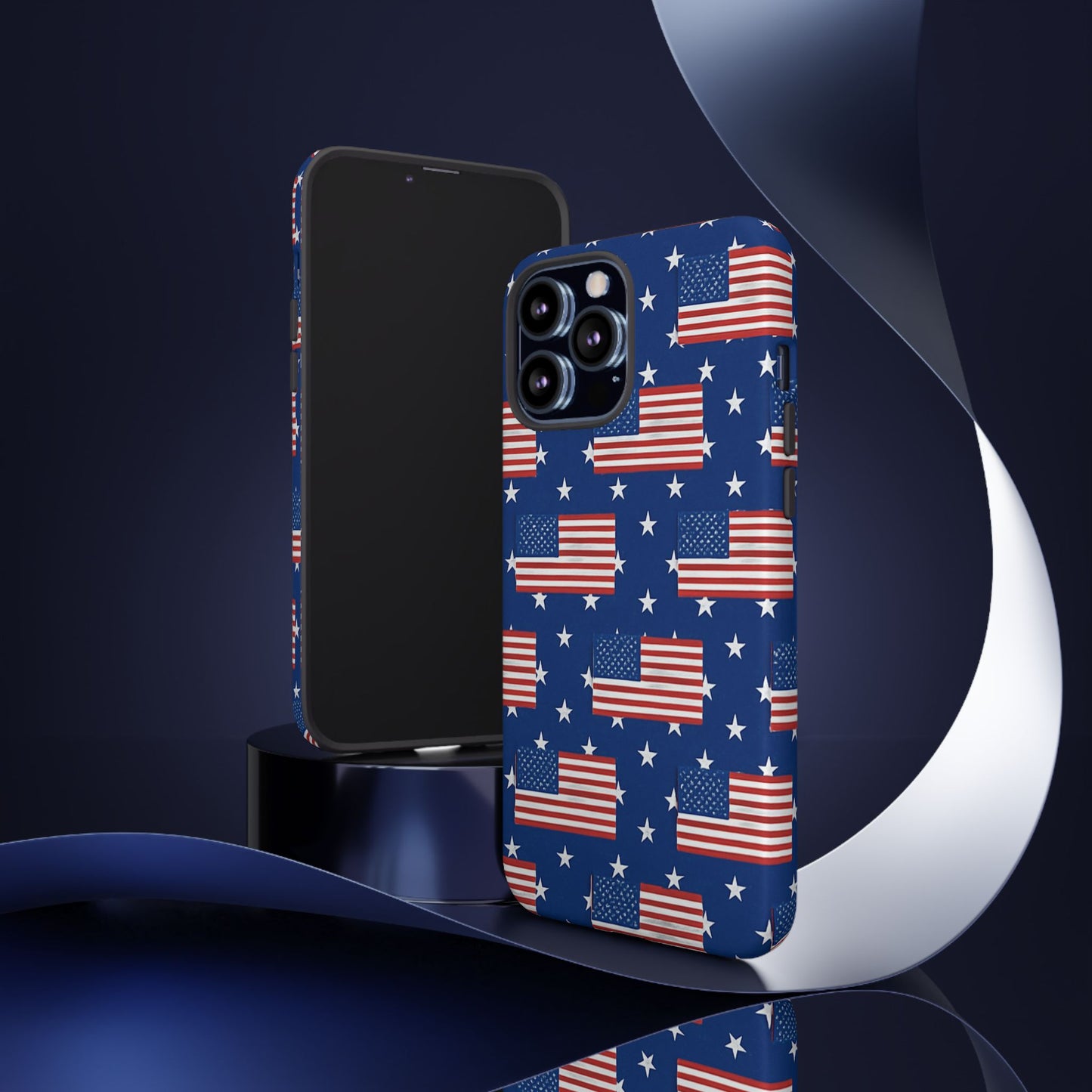 Patriotic Phone Case, Independence Day Accessories, American Flag Design, Star-Spangled Cover, Summer BBQ Gift