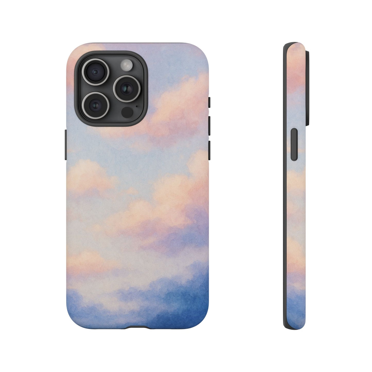 Sky Blue Cloud Phone Case, Tough Phone Cover, Aesthetic Cell Phone Accessory, Gift for Teen, Trendy Tech Protection