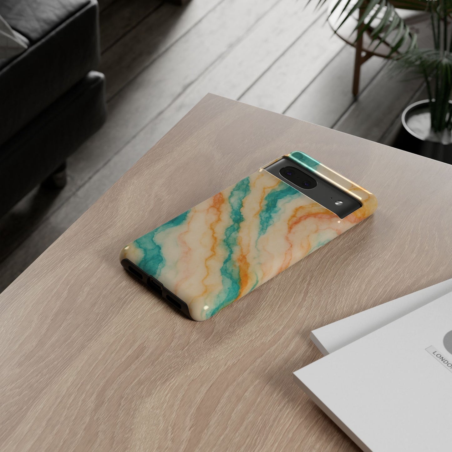 Stylish Phone Case - Tough Cases with Abstract Marble Design, Trendy Accessory, Gift for Her, Protective Case, Unique Phone Cover