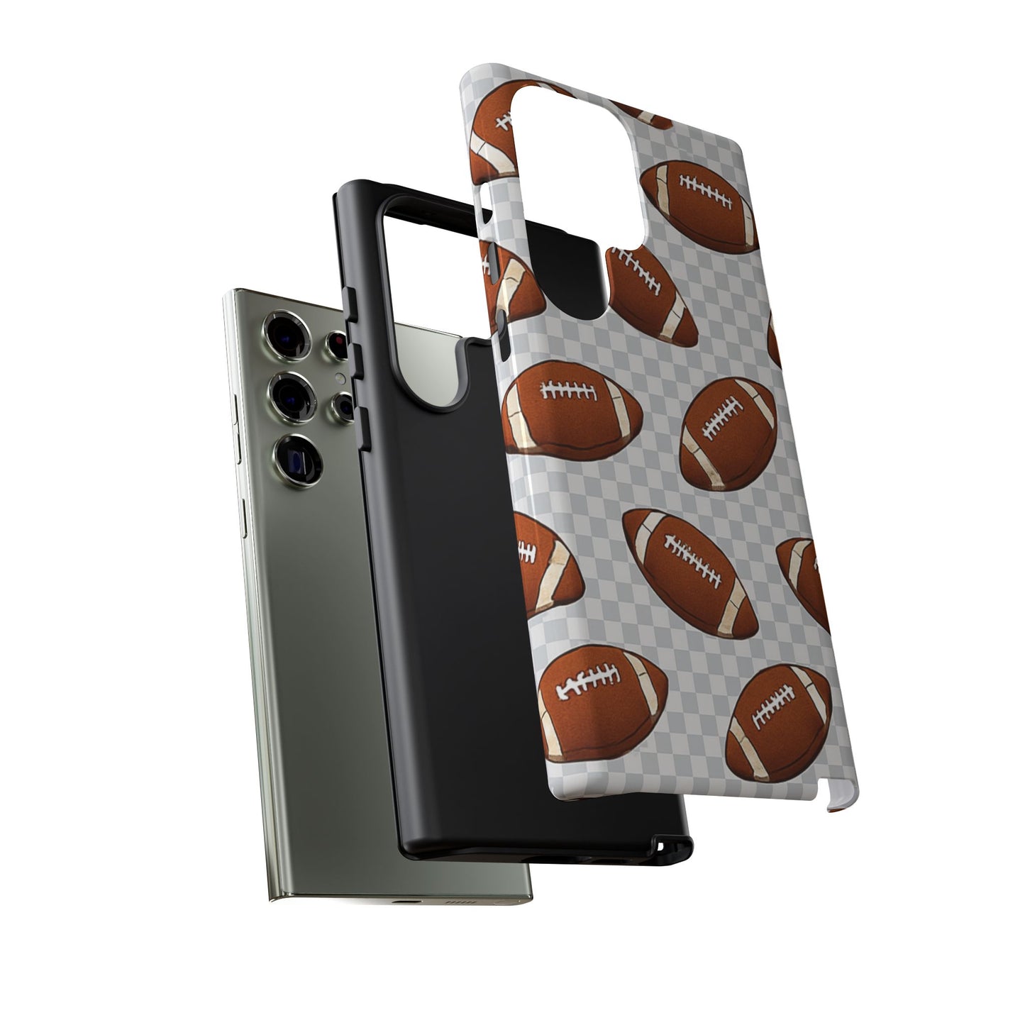 Football Phone Case, Tough Cases for Sports Fans, Unique Gift for Football Lovers, Protective Decor, Athletic Accessories