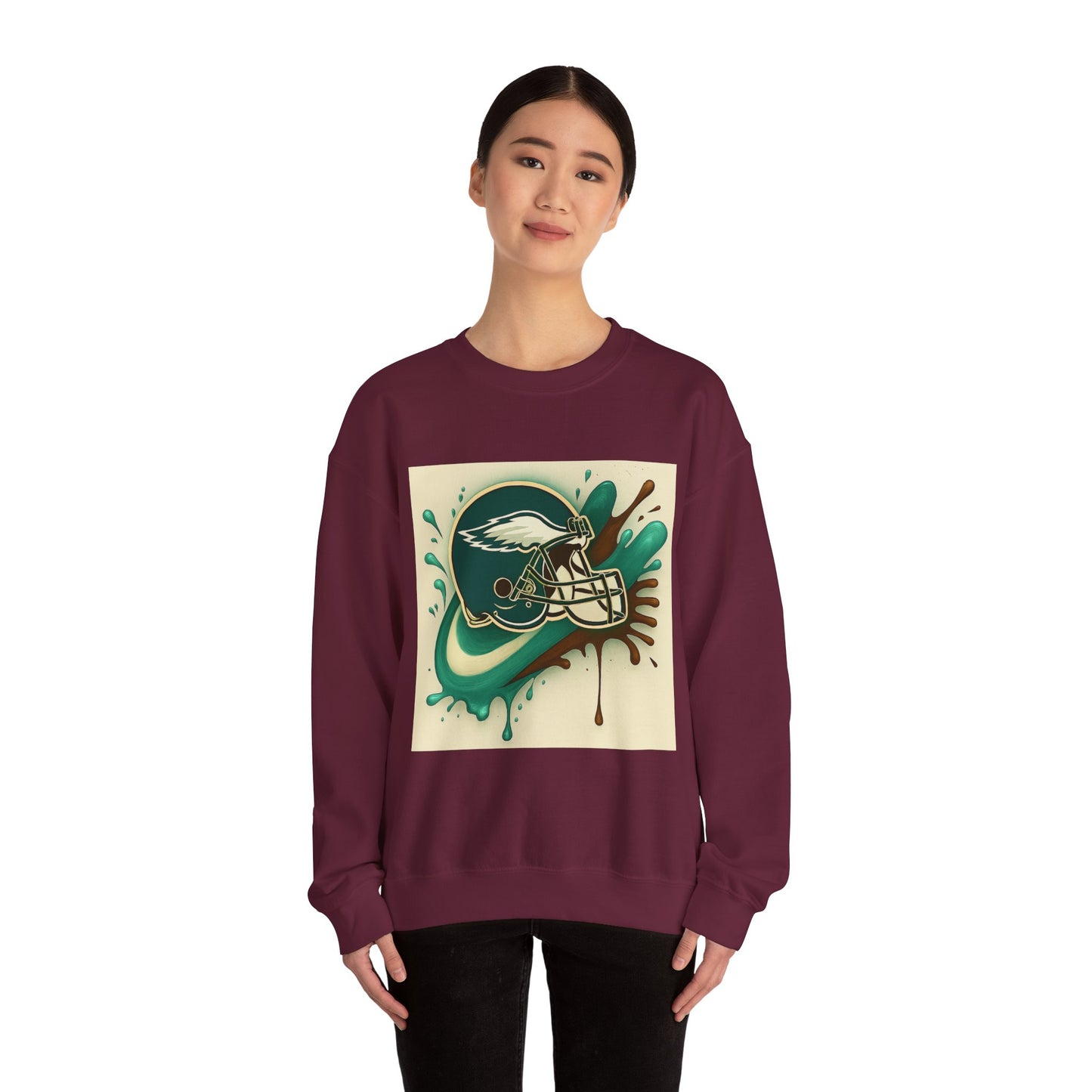 Eagles Inspired Sweatshirt, Unisex Crewneck, Cozy Sports Apparel, Game Day Outfit, Gift for Football Fans
