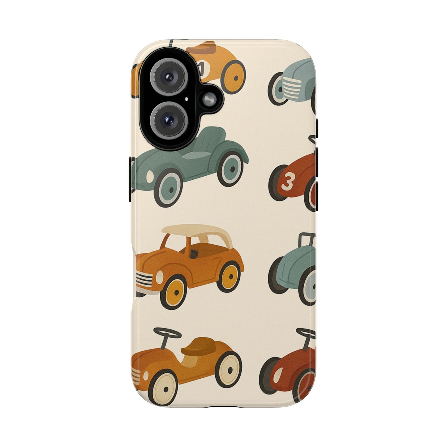 Vintage Car Phone Case, Tough Cases, Kids Gift, Car Lover Accessory, Retro Style, Phone Protection, Unique Design, pedal cars
