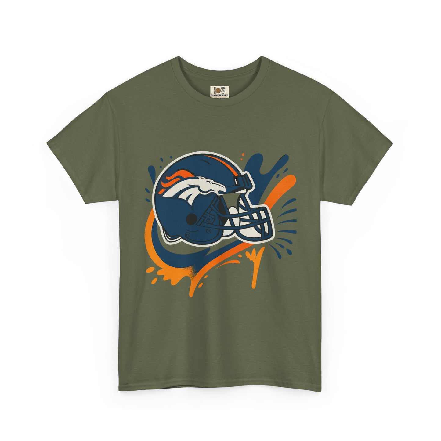 Denver Broncos Heavy Cotton Tee, Sports Team Shirt, Game Day Apparel, Unisex T-Shirt, Football Fan Gift, Denver Merchandise