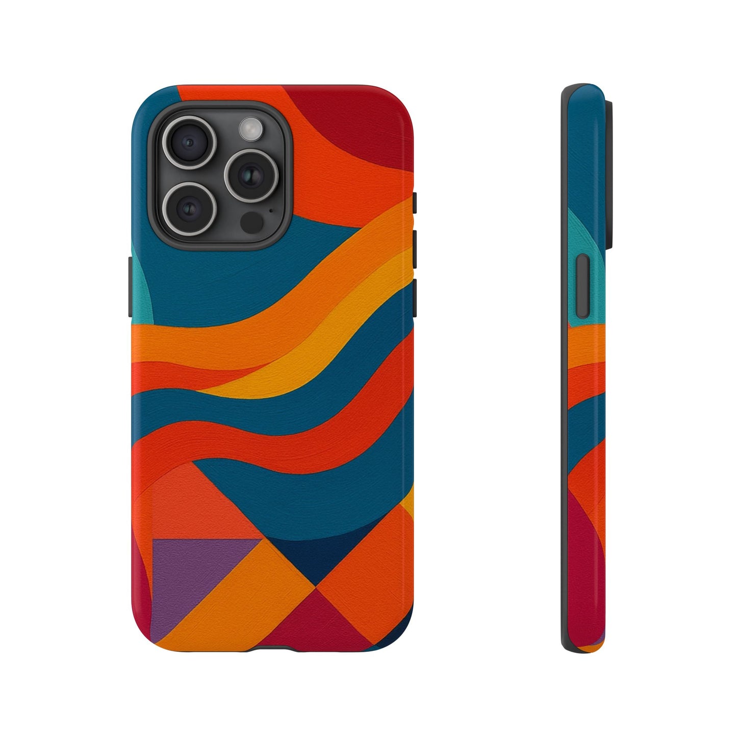 Vibrant Phone Case, Abstract Design Cover, Tough Cases for All Occasions, Stylish Gift for Tech Lovers, Modern Phone Accessories