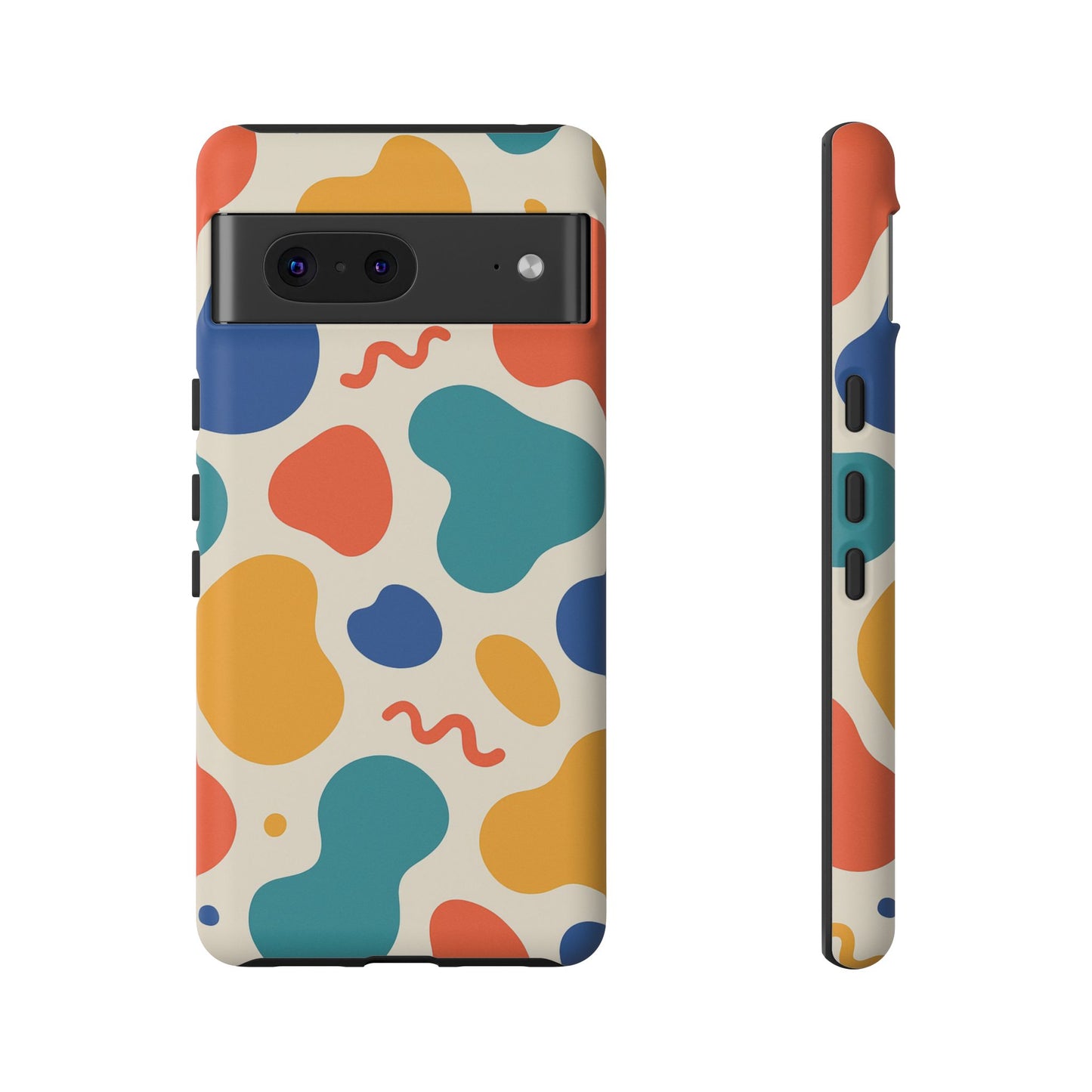 Colorful Phone Case with Abstract Design, Stylish Phone Cover, Trendy Tech Accessory for Her, Unique Gift Idea, Fun Patterned Case