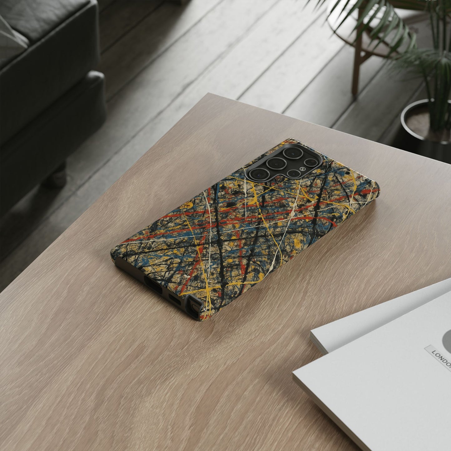 Tough Cases Phone Case - Bold Abstract Design, Stylish Mobile Cover, Unique Gift for Him/Her, Durable Accessory, Trendy Protection