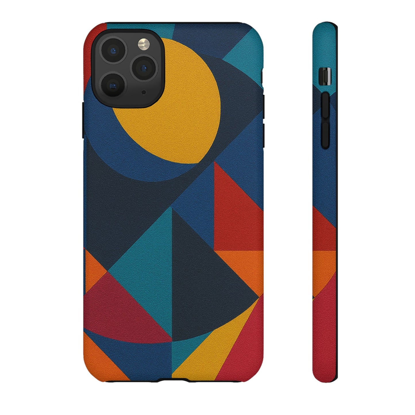 Vibrant Phone Case, Colorful Phone Cover, Geometric Design, Artistic Gift, Trendy Accessory, Vibrant Colors, Unique Design