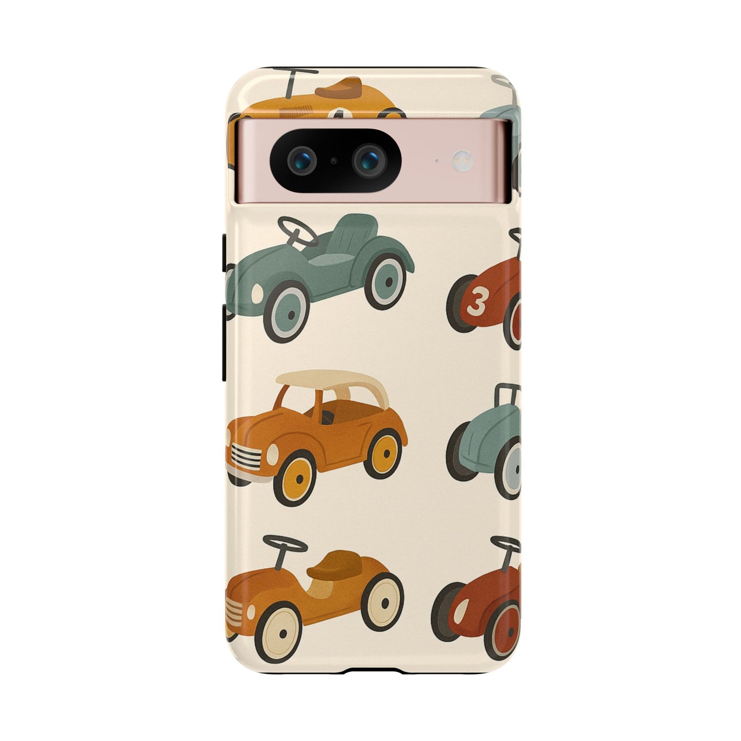 Vintage Car Phone Case, Tough Cases, Kids Gift, Car Lover Accessory, Retro Style, Phone Protection, Unique Design, pedal cars