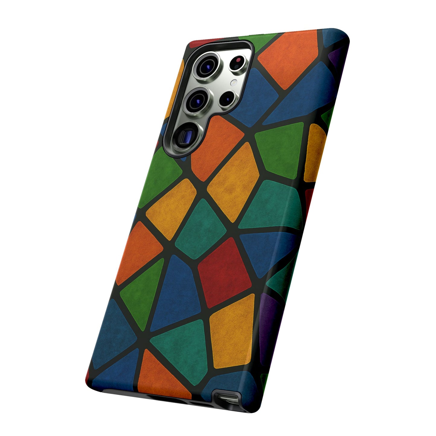 Colorful Mosaic Phone Case, Tough Cell Phone Cover, Vibrant Smartphone Protector, Unique Gift for Weddings, Birthday, Holidays