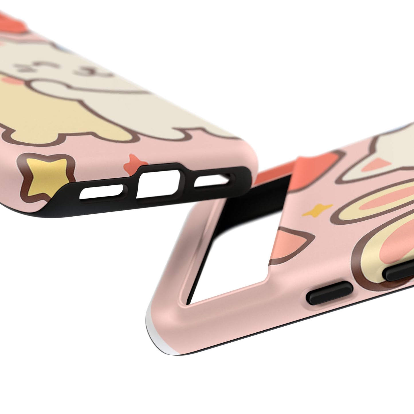 Cute Animal Phone Case -Tough Cases with Bunny and Cat Design, Kawaii Gift for Kids, Birthday, Everyday Use, Phone Accessories, teenage girl