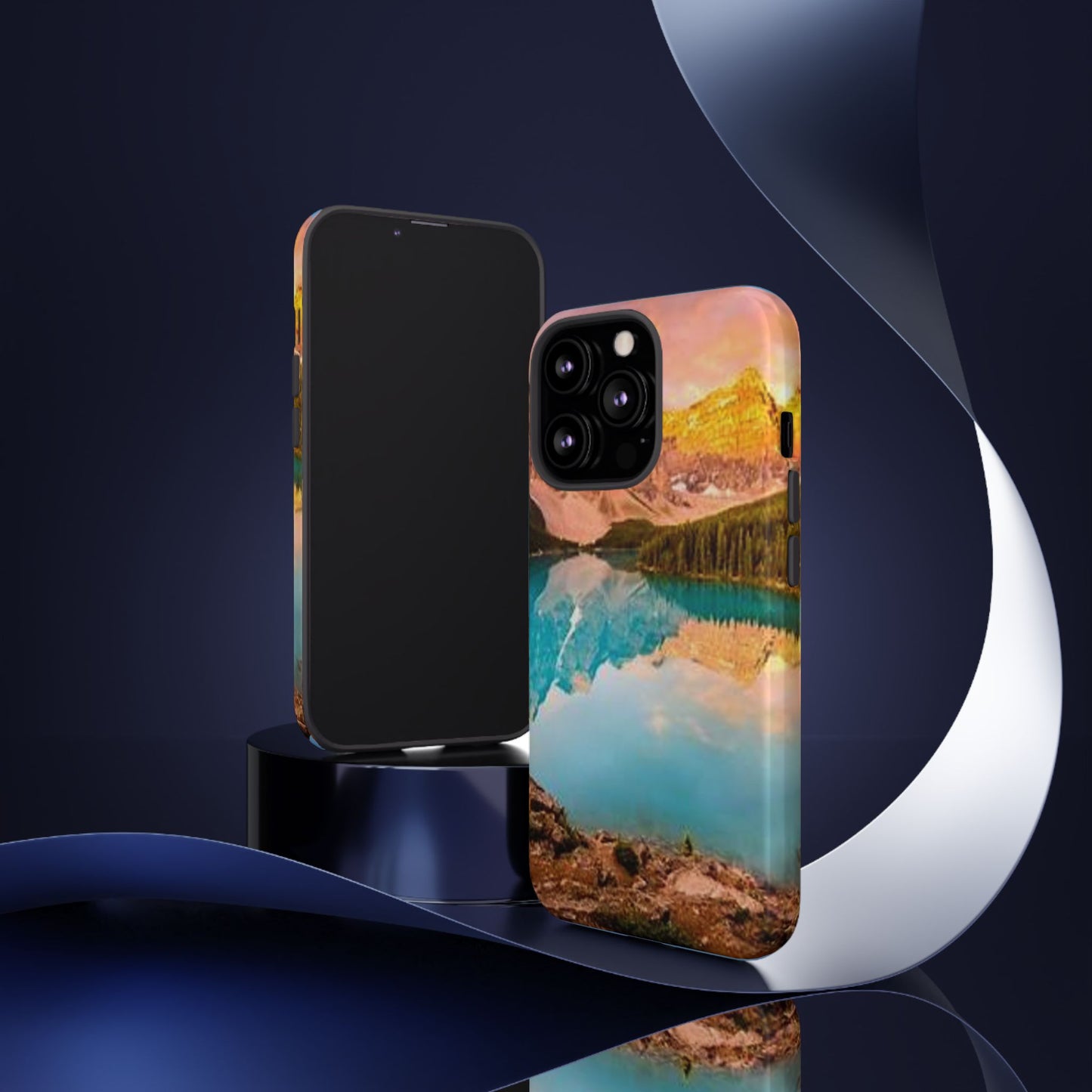 Nature-Inspired Phone Case with Mountain and Lake Design, Aesthetic Tough Cases for Outdoor Lovers, Phone Protection, Gift for Nature [...]