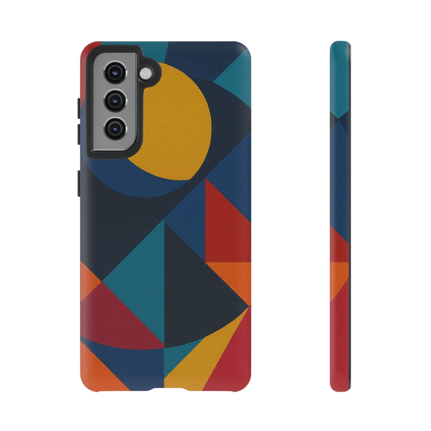 Vibrant Phone Case, Colorful Phone Cover, Geometric Design, Artistic Gift, Trendy Accessory, Vibrant Colors, Unique Design
