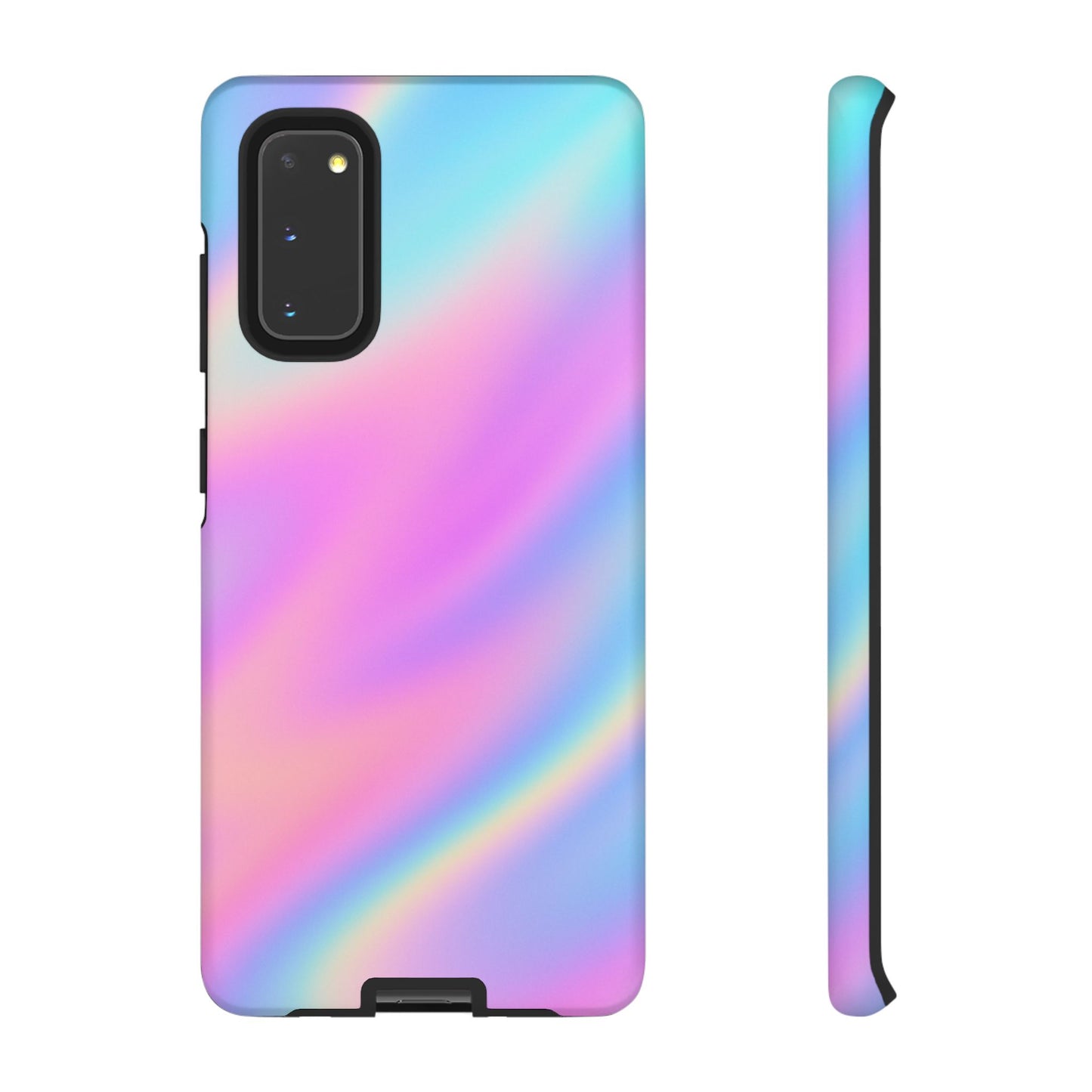 Colorful Holographic Phone Case, Tough Cases for iPhone, Trendy Phone Cover, Unique Gift for Her, Pastel Phone Accessory