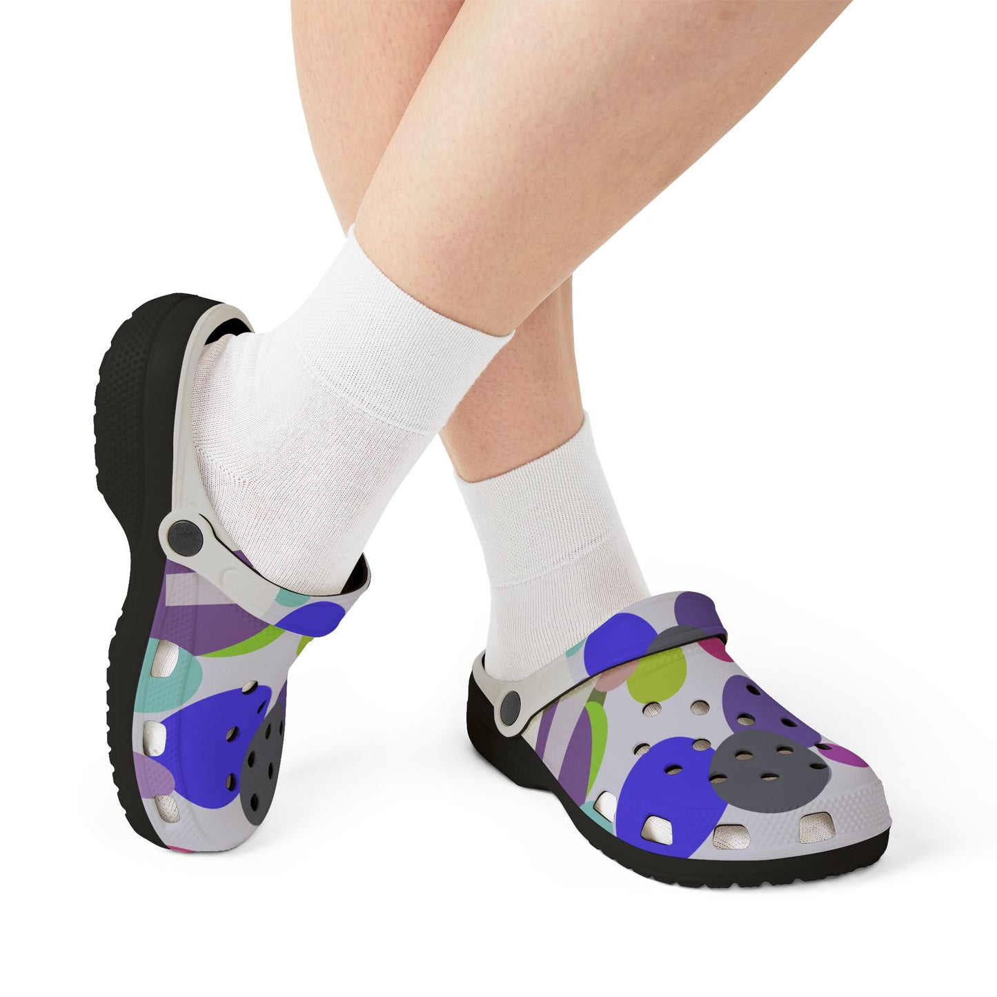 Colorful Foam Clogs, Fun Slip-On Shoes for Summer, Casual Footwear for Pool, Beach and Home