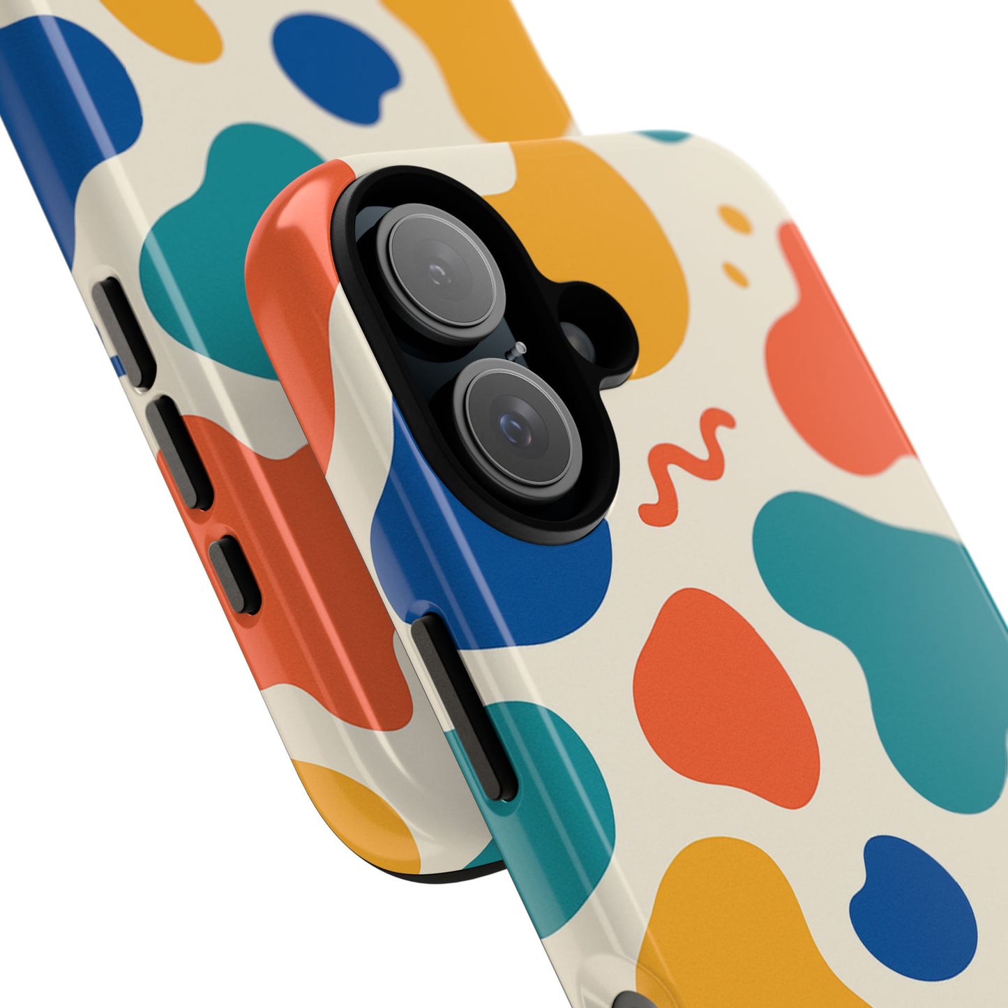 Colorful Phone Case with Abstract Design, Stylish Phone Cover, Trendy Tech Accessory for Her, Unique Gift Idea, Fun Patterned Case