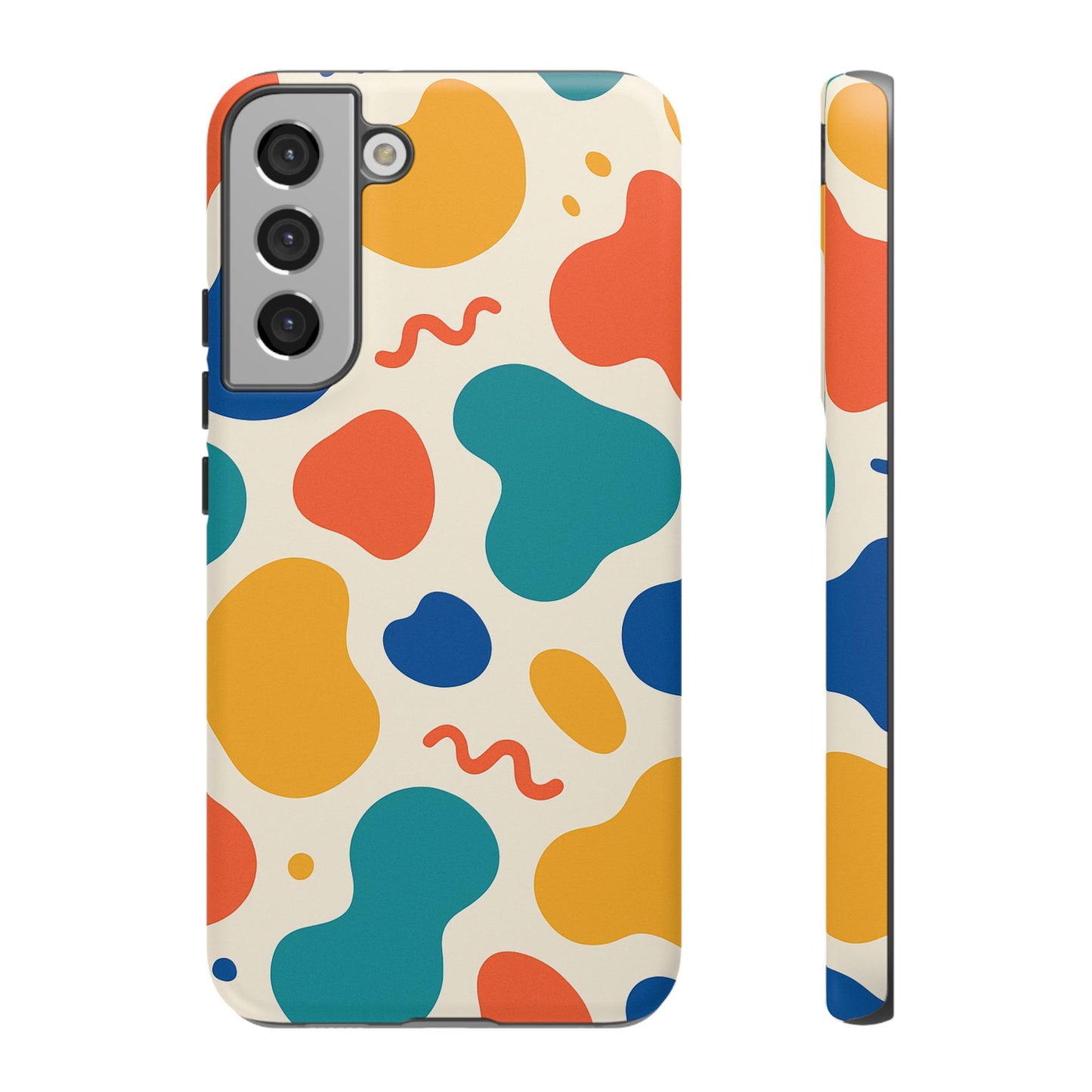Colorful Phone Case with Abstract Design, Stylish Phone Cover, Trendy Tech Accessory for Her, Unique Gift Idea, Fun Patterned Case