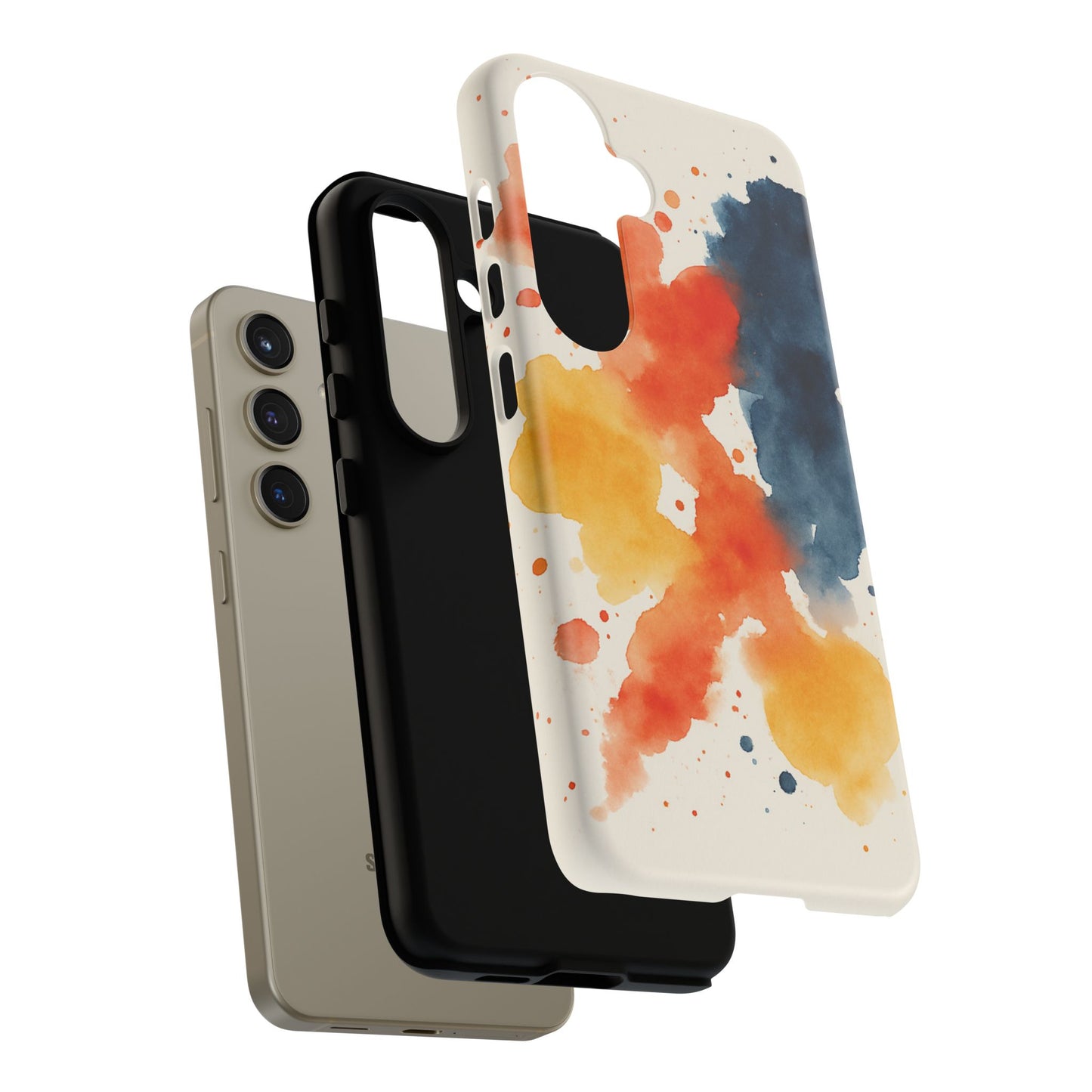 Watercolor Phone Case - Abstract Design, Tough Cases for Men & Women, Stylish Gift, Artistic Accessory for All Occasions