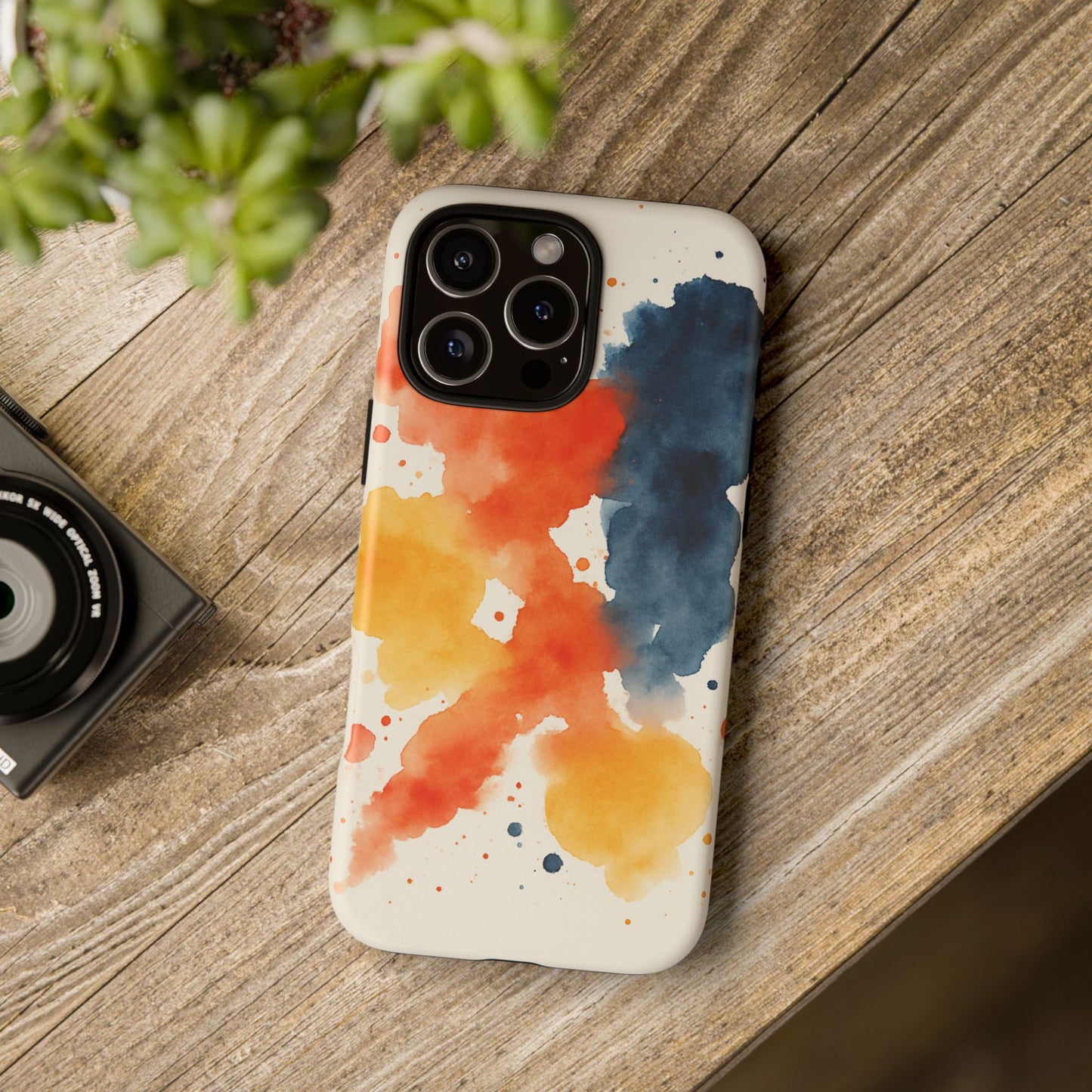 Watercolor Phone Case - Abstract Design, Tough Cases for Men & Women, Stylish Gift, Artistic Accessory for All Occasions