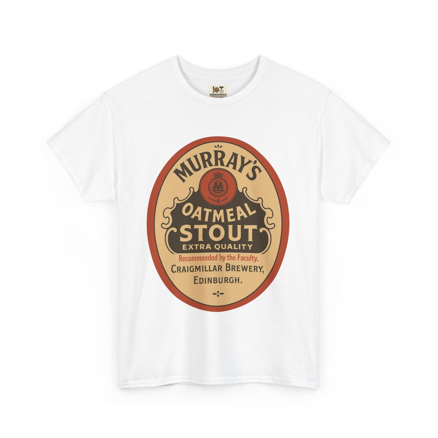 Vintage-Inspired Stout Beer Tee, Perfect for Beer Lovers, Casual Wear, Gifts, Unisex Heavy Cotton Tee with Brewery Design