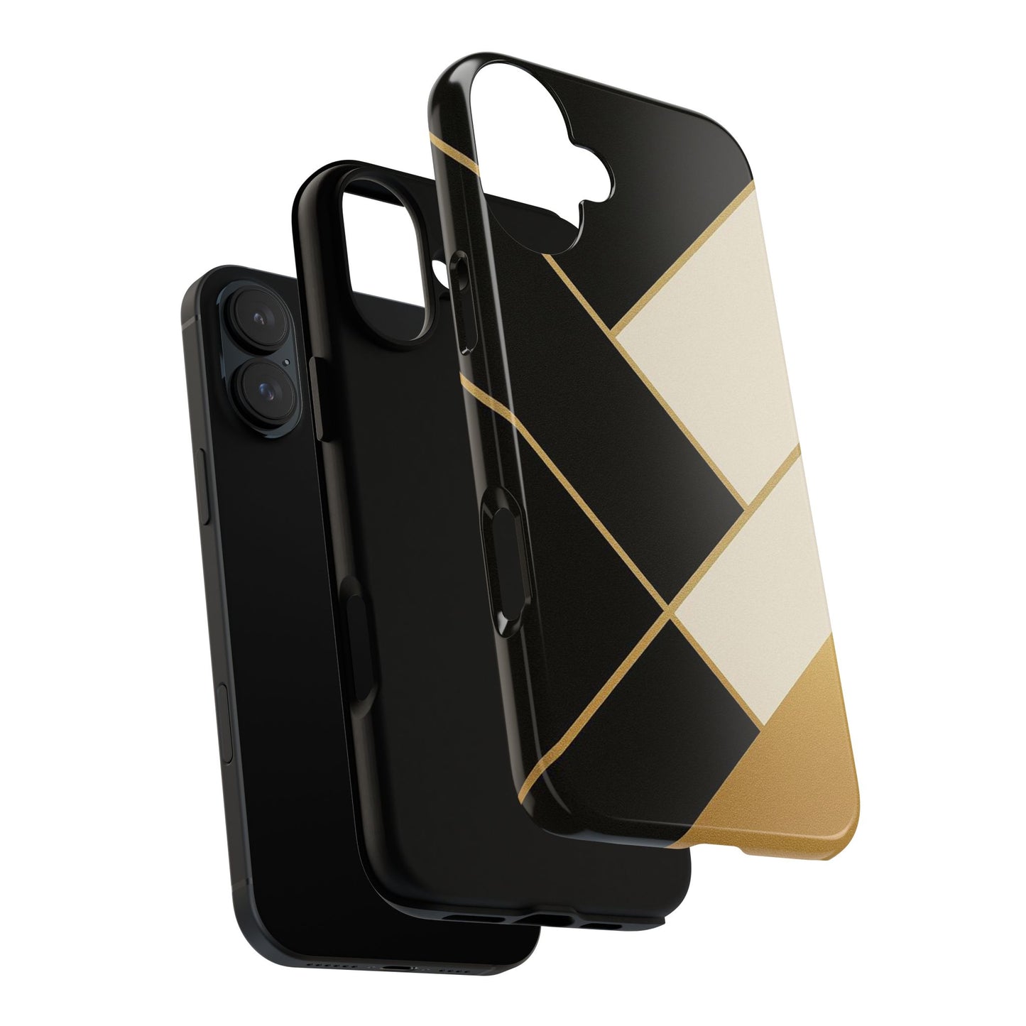 Chic Phone Case, Stylish Phone Cover, Geometric Design Case, Protective Mobile Case, Modern Phone Protector