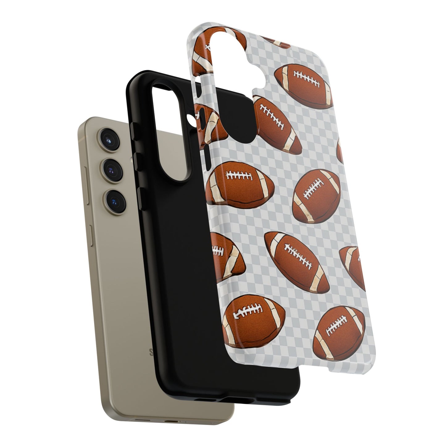 Football Phone Case, Tough Cases for Sports Fans, Unique Gift for Football Lovers, Protective Decor, Athletic Accessories