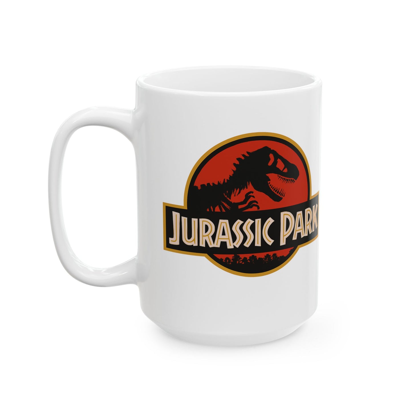 Jurassic Park Ceramic Mug | Dinosaur Coffee Mug | Gifts for Dinosaur Lovers | Movie Merchandise | Unique Kitchen Decor