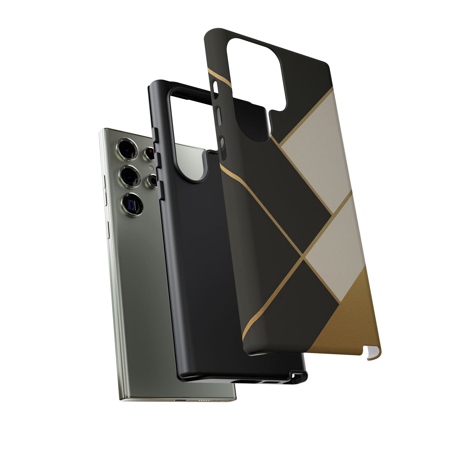 Chic Phone Case, Stylish Phone Cover, Geometric Design Case, Protective Mobile Case, Modern Phone Protector
