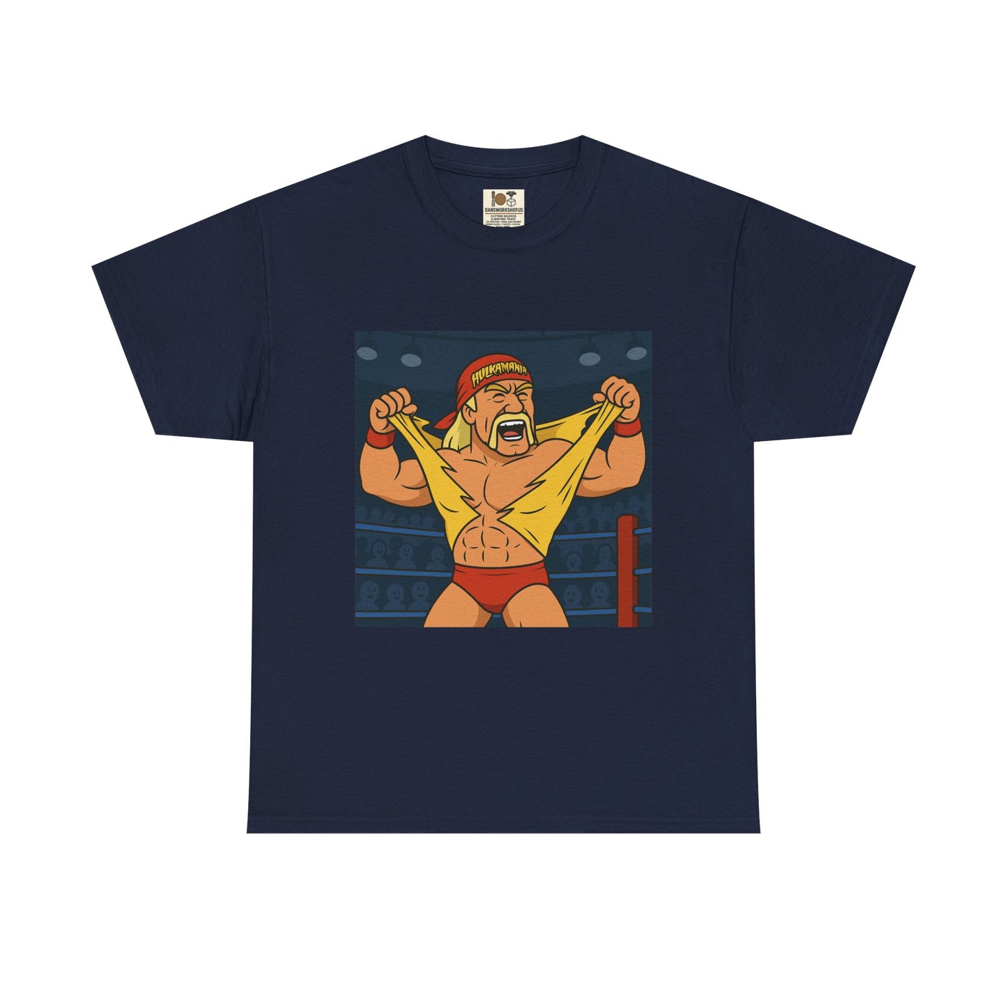 Vintage Wrestling Tee, Unisex Heavy Cotton Tee, Retro Graphic T-Shirt, Gift for Fans, Casual Wear for Events, hulk hogan