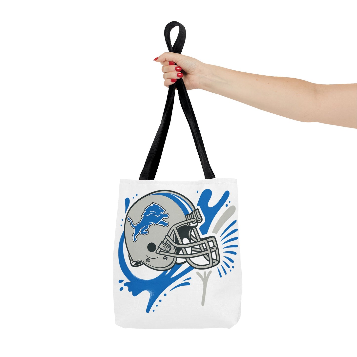 Sporty Tote Bag, Floral Football Tote, Game Day Bag, NFL Team Spirit Bag, Birthday Gift for Sports Fans, Everyday Use Bag