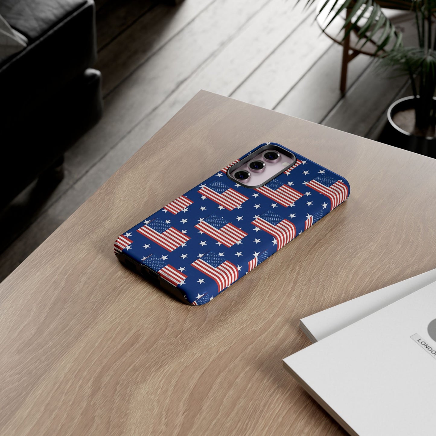 Patriotic Phone Case, Independence Day Accessories, American Flag Design, Star-Spangled Cover, Summer BBQ Gift