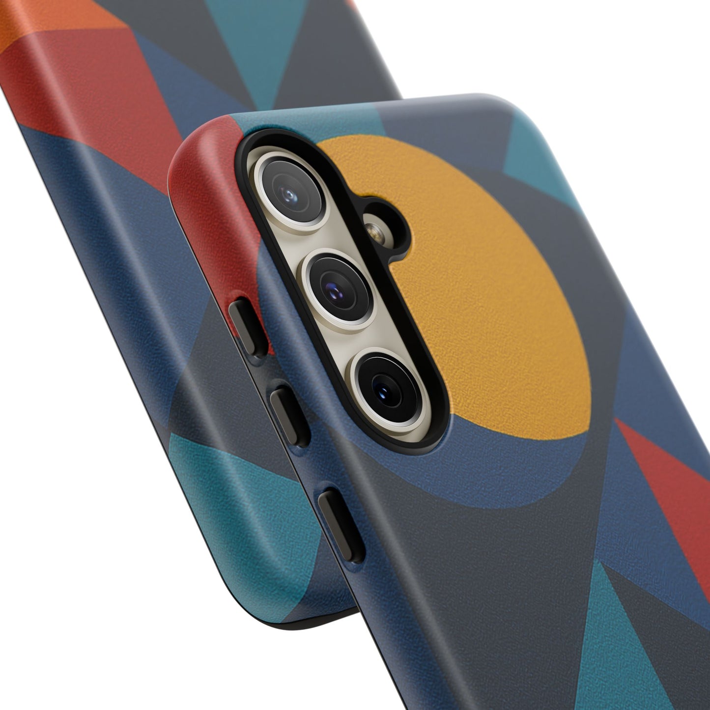 Vibrant Phone Case, Colorful Phone Cover, Geometric Design, Artistic Gift, Trendy Accessory, Vibrant Colors, Unique Design
