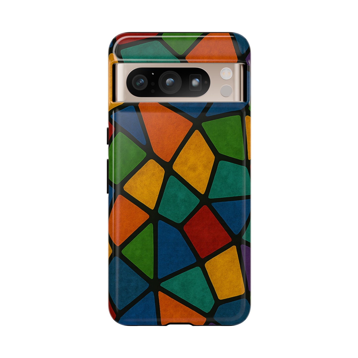 Colorful Mosaic Phone Case, Tough Cell Phone Cover, Vibrant Smartphone Protector, Unique Gift for Weddings, Birthday, Holidays