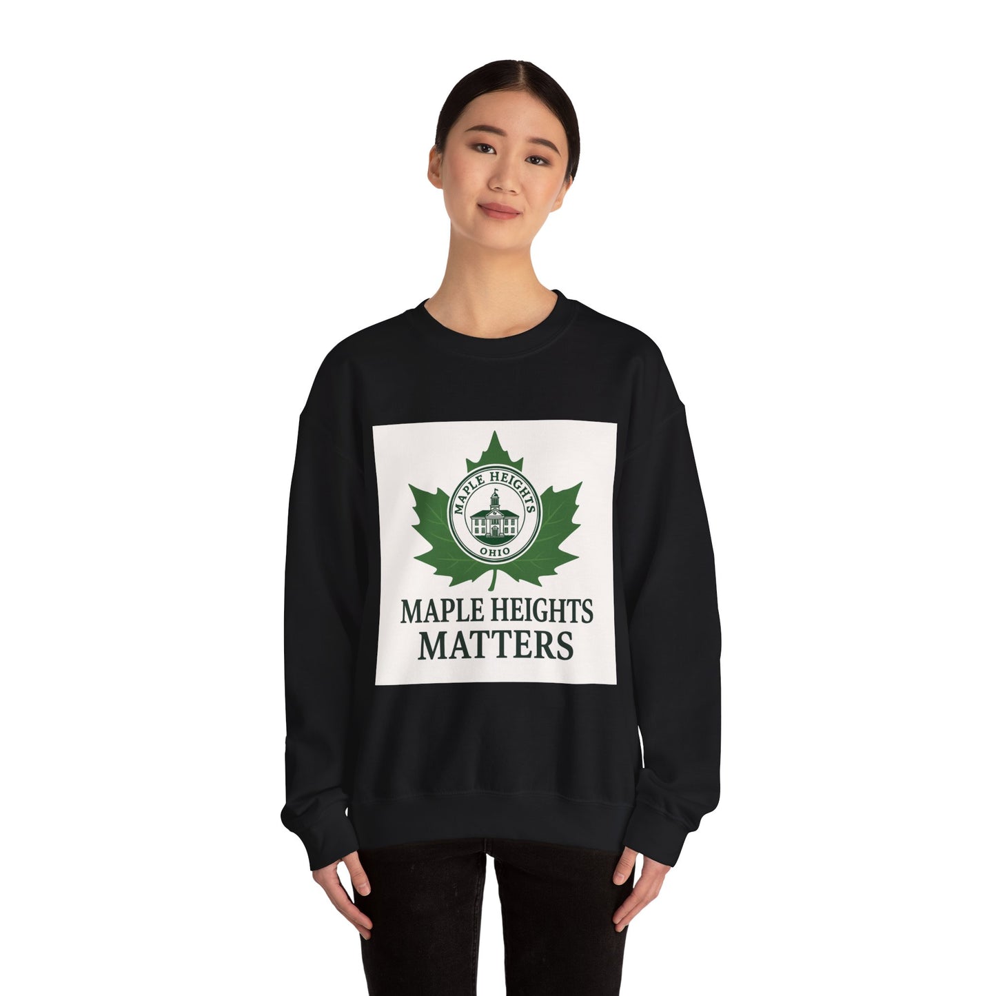Maple Heights Matters Sweatshirt, Unisex Crewneck, Cozy Gift for Residents, Winter Wardrobe Essential, Perfect for Holidays
