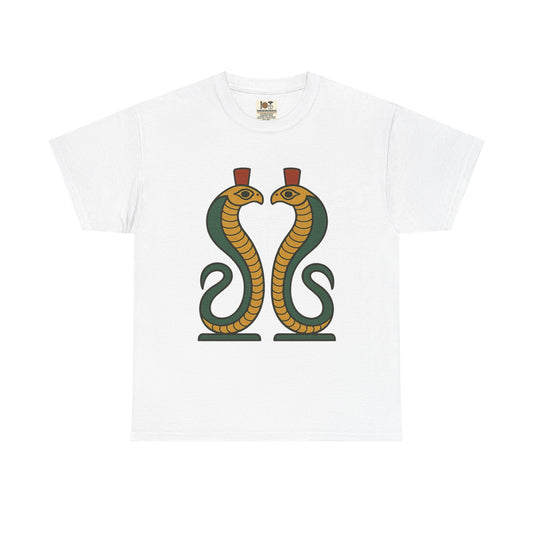 Cobra Graphic Tee - Unisex Heavy Cotton T-Shirt, Vintage Snake T-Shirt, Cool Graphic Tee, Animal Lover Gift, Summer Casual Wear, Egyptian