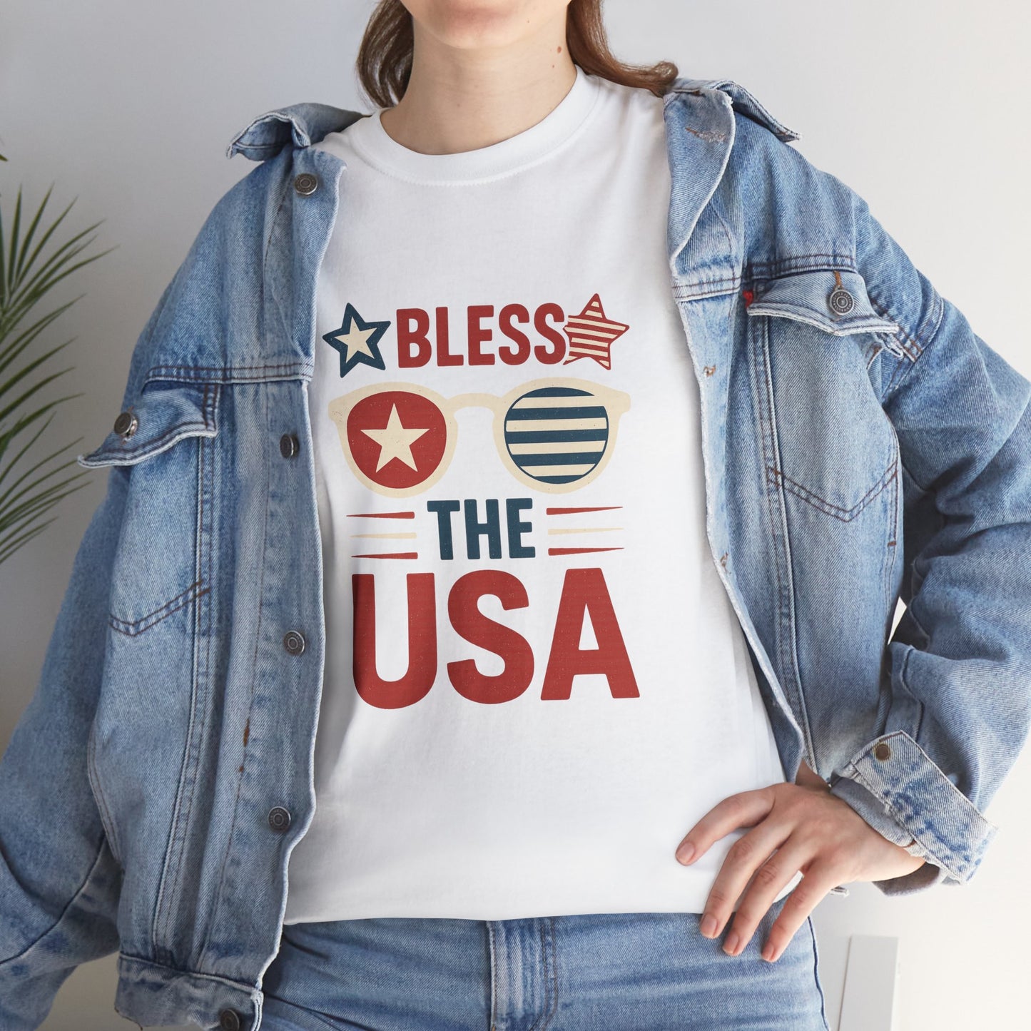 Patriotic Bless the USA Unisex Heavy Cotton Tee, Independence Day Shirt, Red White and Blue Tee, Summer BBQ Shirt, Memorial Day Top, [...]