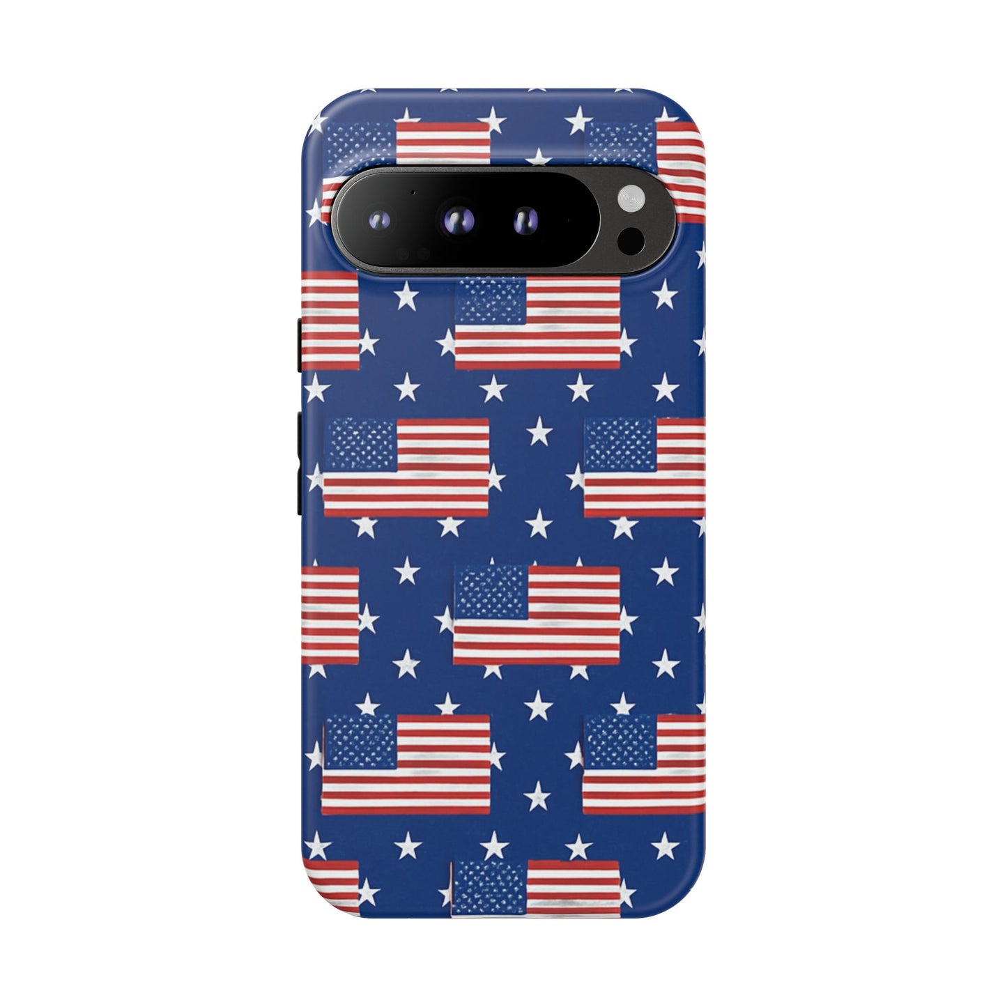 Patriotic Phone Case, Independence Day Accessories, American Flag Design, Star-Spangled Cover, Summer BBQ Gift
