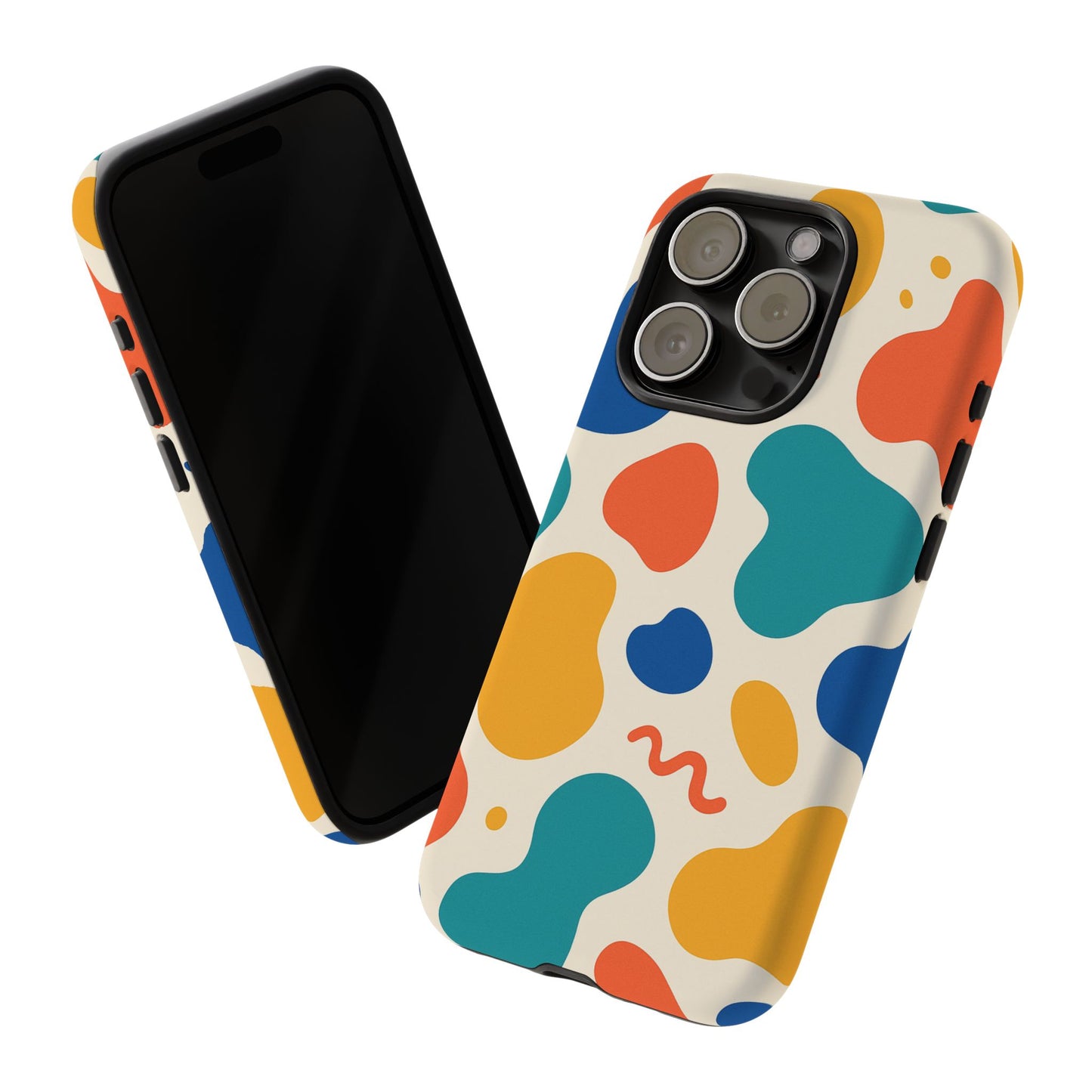 Colorful Phone Case with Abstract Design, Stylish Phone Cover, Trendy Tech Accessory for Her, Unique Gift Idea, Fun Patterned Case